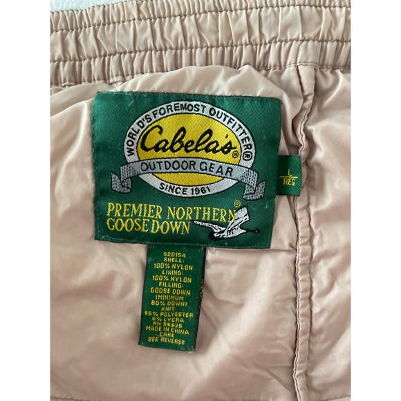 Cabela’s Premier Puffer Pants Large Reg Northern Goose Down Base Layer Snow Ski - Picture 5 of 8